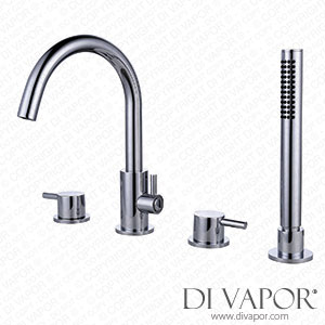 Better Bathrooms BeBa_26862 Chrome Bath Shower Mixer Tap - 4 Tap Hole - Arissa Spare Parts