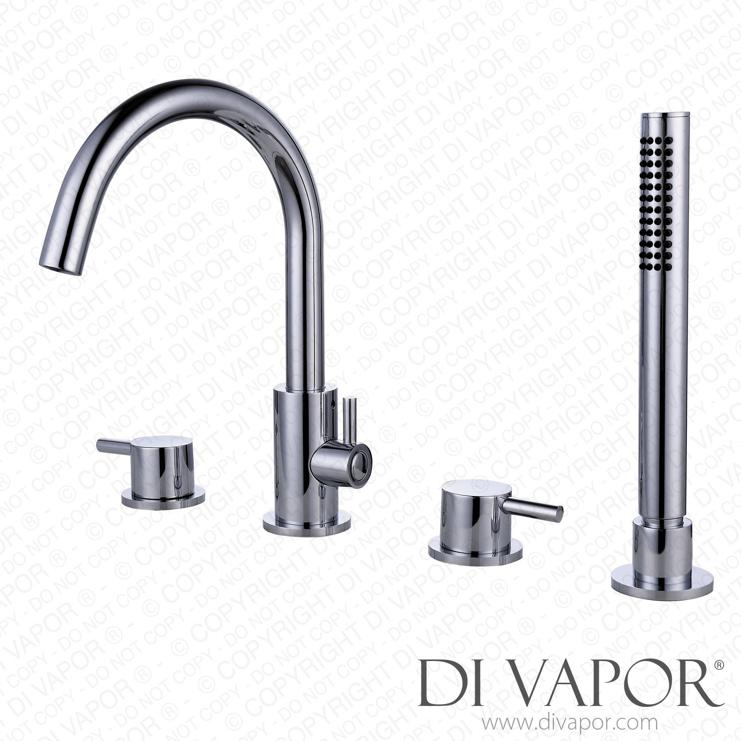 Better Bathrooms BeBa_26862 Chrome Bath Shower Mixer Tap 4 Tap Hole