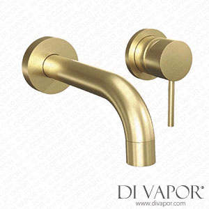 Better Bathrooms BeBa_26867 Round Brass Wall Mounted Basin Mixer Tap - Arissa Spare Parts