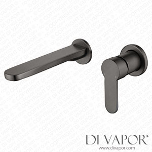 Better Bathrooms BeBa_27696 Wall Mounted Grey Basin Mixer Tap - Zorah Spare Parts