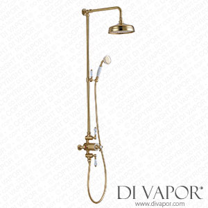 Better Bathrooms BeBa_27757 Brushed Brass Traditional Thermostatic Shower Set - Camden Spare Parts