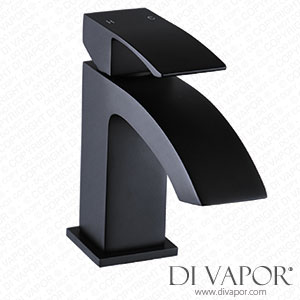 Better Bathrooms BeBa_27759 Black Mono Basin Mixer Tap - Wave Spare Parts