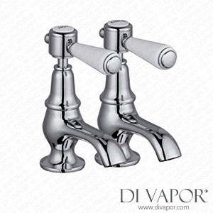 Better Bathrooms BeBa_27766 Chrome Basin Pillar Taps - Helston Spare Parts