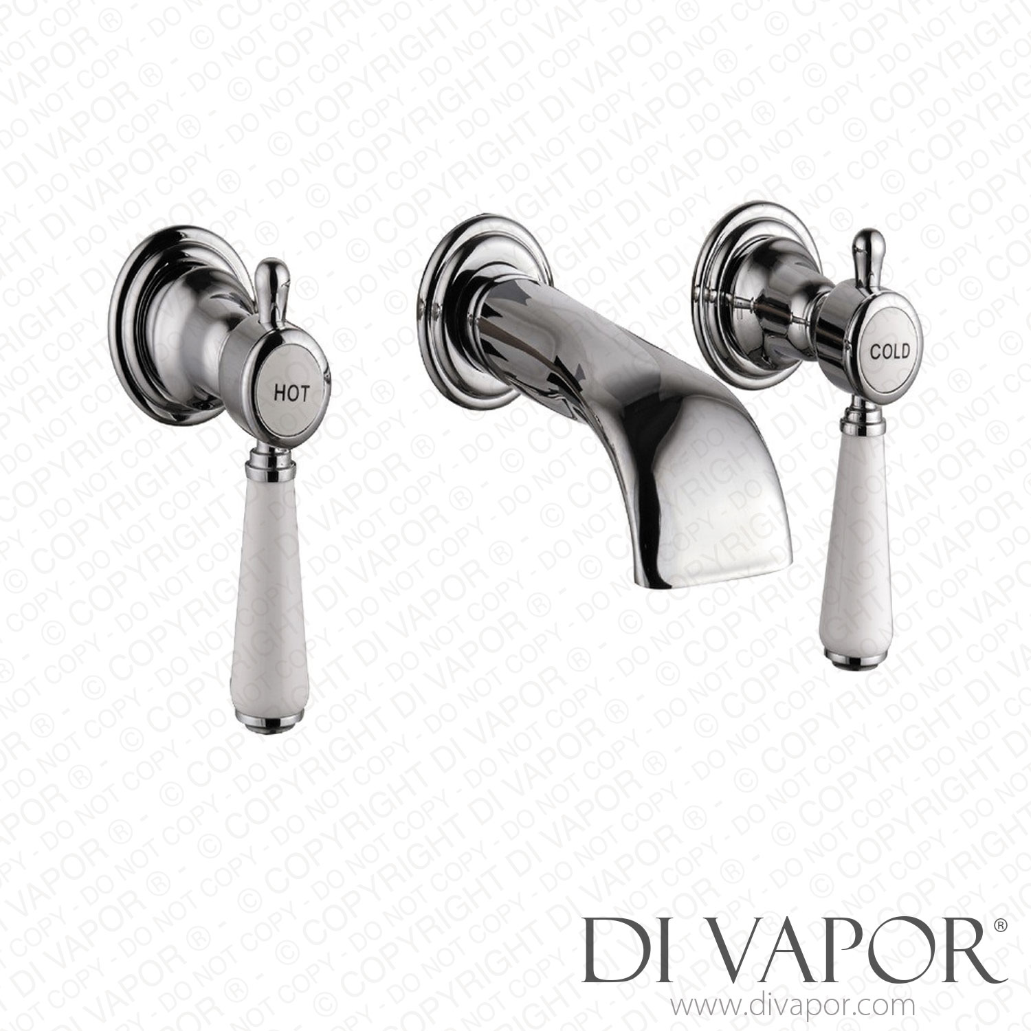 Better Bathrooms BeBa_27769 Wall Mounted Chrome Basin Mixer Tap