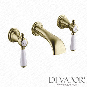 Better Bathrooms BeBa_27776 Wall Mounted Gold Basin Mixer Tap - Helston Spare Parts