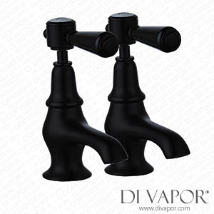 Better Bathrooms BeBa_27780 Black Basin Pillar Taps - Helston Spare Parts