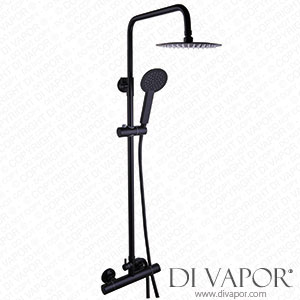 Better Bathrooms BeBa_27789 Black Round Thermostatic Mixer Shower Set with Exposed Valve - Arissa Spare Parts