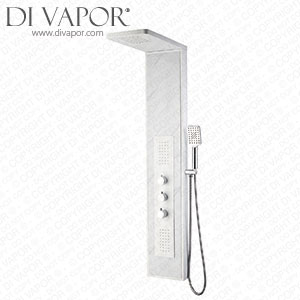 Better Bathrooms BeBa_28182 Luni White Marble Effect Shower Tower Spare Parts