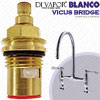 Blanco Vicus Bridge Hot Tap Valve Cartridge - 1/2", 20 Spline, 1/4 Turn - Compatible Cartridge