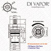 Blanco Max BM5400TB-AB Cold Tap Cartridge, 1/2
