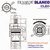 Blanco Cleo BM6100/02TB-CR Hot Tap Cartridge