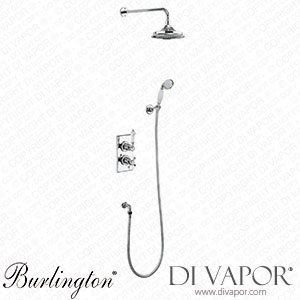 Burlington Trent Concealed Thermostatic Shower Kit with Airburst Shower Head and Ceramic Handle Handset Burlington-Trent-Shower-Kit-FHH Spare Parts