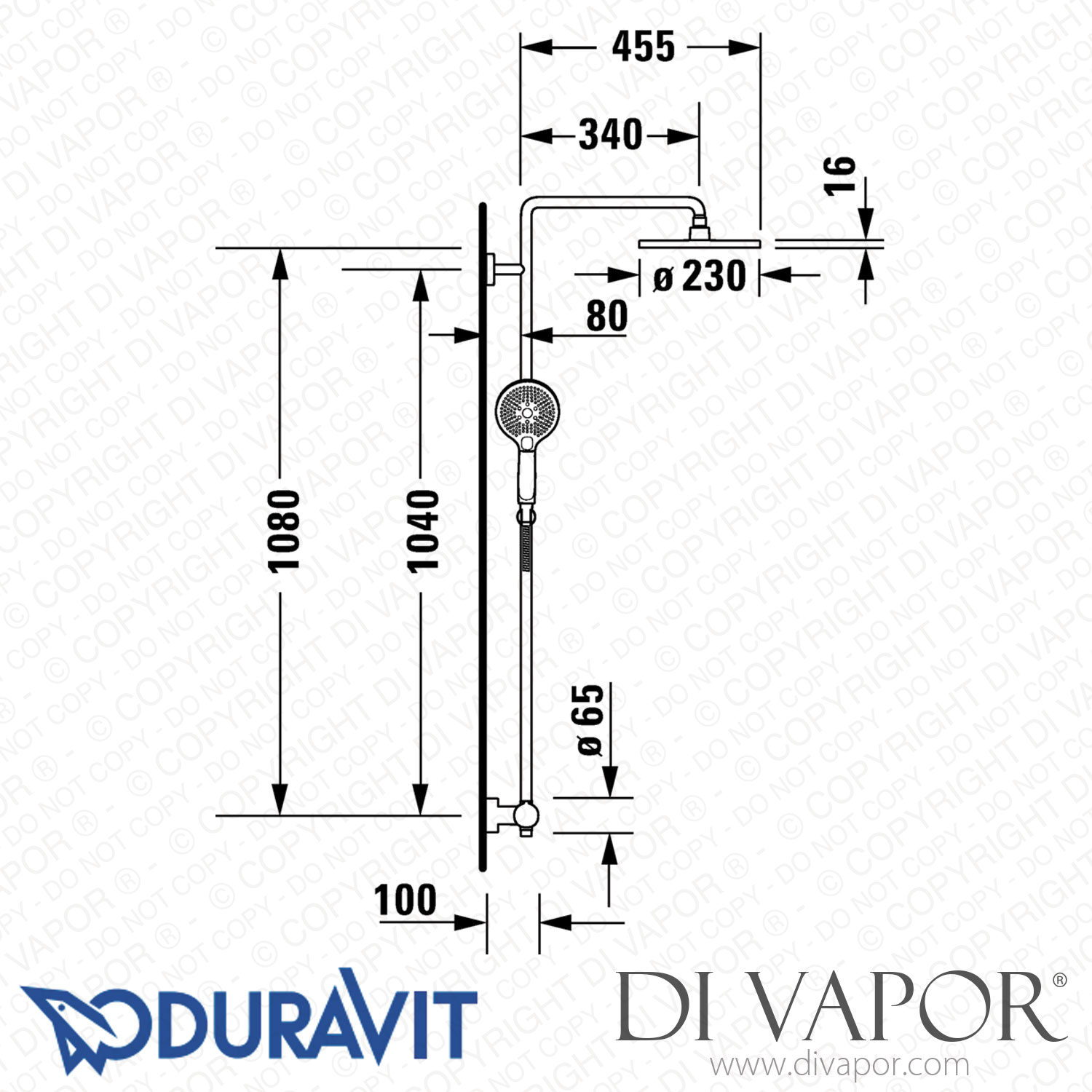 Duravit C.1 Shower System (C14280008) Spare Parts