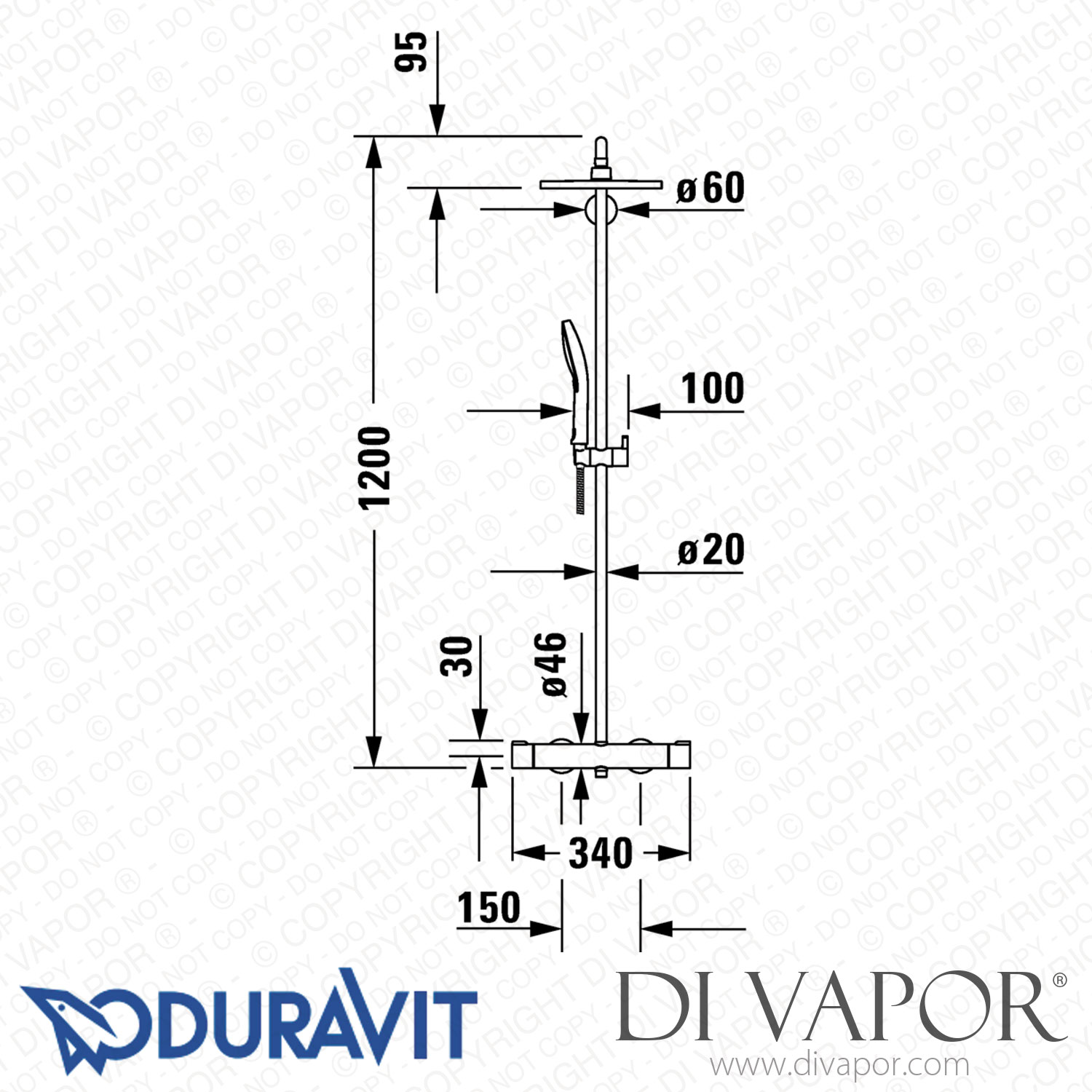 Duravit C.1 Shower System (C14280008) Spare Parts