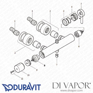 Duravit C.1 Shower System (C14280008010) Spare Parts