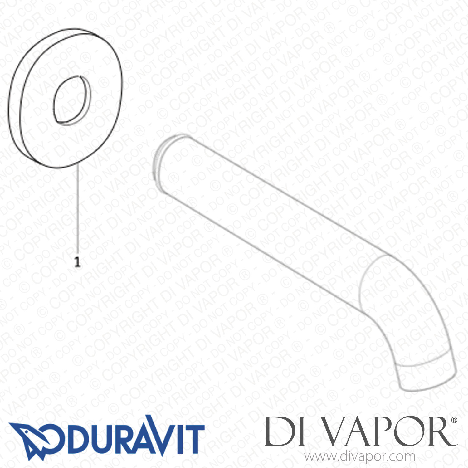 Duravit C.1 Bath Spout (C15240010046) Spare Parts