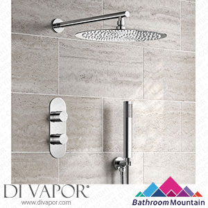 Bathroom Mountain C27021 Ballina Premium Chrome Round Thermostatic Shower Set - 300mm Head & Hand Shower Spare Parts