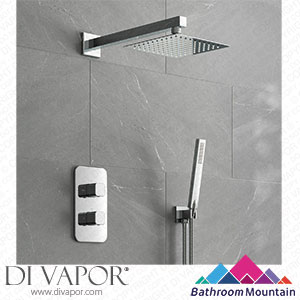 Bathroom Mountain C27036 Galway Premium Chrome Square Thermostatic Shower Set - 200mm Head & Hand Shower Spare Parts