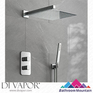 Bathroom Mountain C27038 Galway Premium Chrome Square Thermostatic Shower Set - 300mm Head & Hand Shower Spare Parts