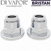 Bristan 1901 Pair of Shrouds CA086BD000O - 1/2 Inch for Basin Taps