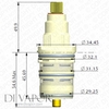 Jacob Delafon R8A054 Thermostatic Cartridge for Stomb+ (Kohler Group)