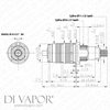 Bossini Cristina CR3657Q00 Thermostatic Cartridge | TRICOLORE VERDE, Quadri, Fontana, TERMOSTATOS TQ