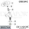 Bristan CAD 3 4 C Spare Tech Diagram