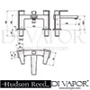 Hudson Reed Camber Bath Shower Mixer With Shower Kit Wall Bracket Dimensions