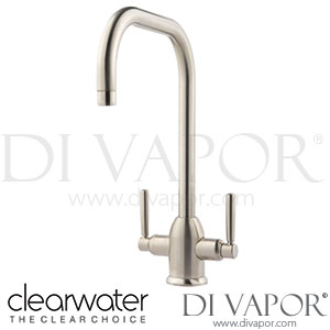 Clearwater CAMBS Alzira U Twin Lever Brushed Nickel Monobloc Kitchen Mixer Tap Spare Parts