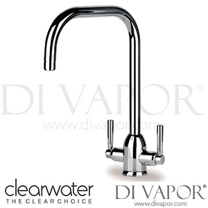Clearwater CAMCP Alzira U Twin Lever Chrome Monobloc Kitchen Mixer Tap Spare Parts