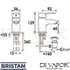 Bristan CAP BAS C Mixer Parts Diagram