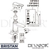 Bristan CAP BAS C Mixer Spare Tech Diagram