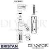 Bristan CAP BAS E4 C Mixer Spare Tech Diagram
