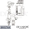Bristan CAP EBAS C Mixer Spare Tech Diagram