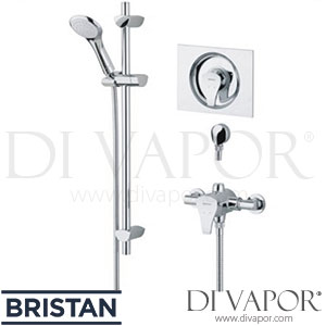 Bristan CAP2 SHUAR C Capri Thermostatic Surface Mounted/Recessed Mini Shower Valve with EVO Adjustable Riser and Handset Spare Parts