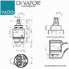 VADO CAR-K35B/PHO Replacement Shower Valve Cartridge