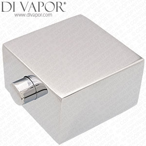 Square Temperature Handle Used on Same Valve as Victorian Plumbing CARTT8562 Thermostatic Cartridge - Compatible Spare - Chrome