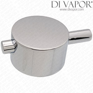 Round Temperature Handle Used on Same Valve as Victorian Plumbing CARTT8562 Thermostatic Cartridge - CARTT8562H6T4 Compatible Spare - Chrome
