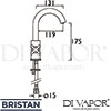 Bristan CAS BAS C Mixer Spares Diagram