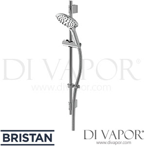 Bristan CAS KIT05 C Casino / Cascade Shower Kit with Large 3 Function Handset and Easy Clean Hose Spare Parts