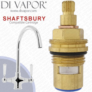 CAPLE Shaftsbury Traditional Dual Control Cold Kitchen Tap Cartridge - CRU5/CH Compatible Spare - CC/CRU5/CH