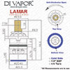 CAPLE Lamar Cold Kitchen Tap Cartridge LAM3 SS Compatible Spare