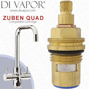 CAPLE Zuben Quad Dual Control Cold Tap Cartridge - ZUBQ4/CH Compatible Spare - CC/ZUBQ4/CH