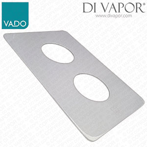 Vado CEL-0024/SQ-C-C/P Spare Celsius Square Faceplate to Suit CEL, PHO & PHA 148C/2 Shower Valves - Chrome