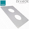 Vado CEL-0024/SQ-C-C/P Spare Celsius Square Faceplate to Suit CEL, PHO & PHA 148C/2 Shower Valves - Chrome