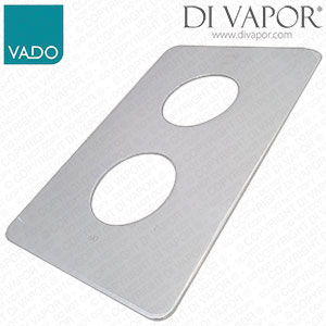 Vado CEL-0024/SQ-D-C/P Celsius Square Faceplate to Suit CEL-148D/2/SQ Shower Valve