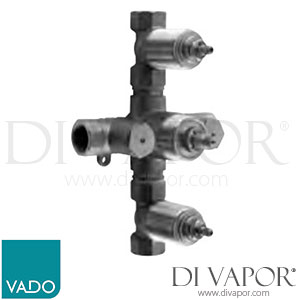 VADO CEL-028B-CONC Celsius Concealed 3 Handle Thermostatic Shower Valve Spare Parts