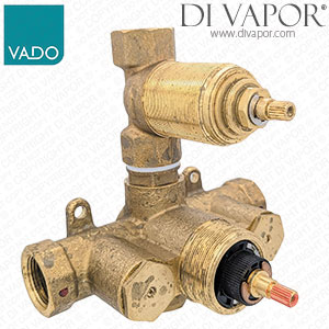VADO CEL-048B-CONC Celsius Concealed 1 Function Thermostatic Shower Valve