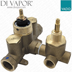 VADO CEL-048C/3-CONC Shower Valve Body 3 Outlet 2 Handle Shower Valve Wall Mounted