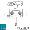 VADO CEL 123T CP Mixer Spare Parts Diagram